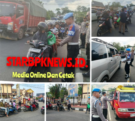 Berbagi di Depan Mako, Polres Sanggau Wujudkan Polisi Dekat dan Bersahabat