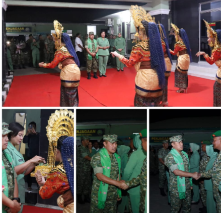 Kunker ke Kodim 0314/Inhil, Pangdam XIX/Tuanku Tambusai Disambut Gembira oleh Prajurit