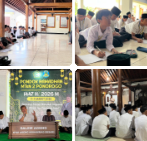 RAMADHAN BERKELAS MTSN 2 PONOROGO NAPAK TILAS JEJAK ULAMA DENGAN GENERASI BERBAKAT BANGKITKAN SPIRIT PERADABAN DI MASJID AGUNG TEGAL SARI .