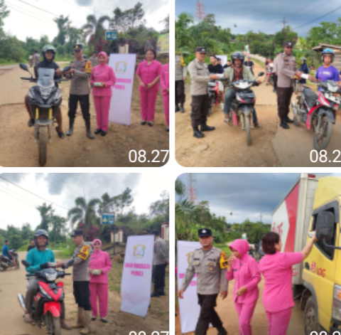 Hangatnya Ramadhan di Jangkang, Polisi dan Bhayangkari Turun Langsung Berbagi Takjil kepada Warga