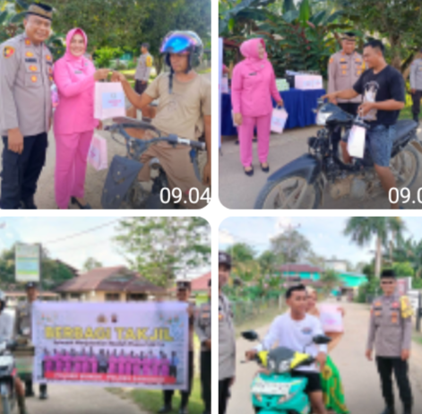 Sentuhan Humanis Polsek Mukok, Berbagi Takjil Ramadhan untuk Masyarakat