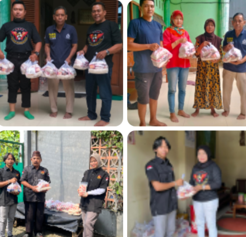 Squad Nusantara DPC Jombang Bagikan Sembako, Wujud Kepedulian di Penghujung Ramadhan*