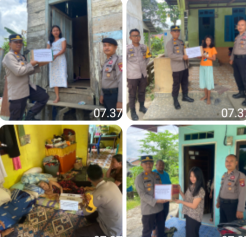 Ramadan Penuh Kepedulian, Polsek Sekayam Salurkan Bansos Langsung ke Rumah Warga