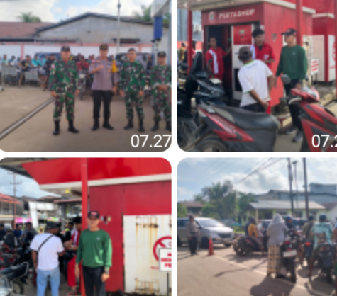 Polisi Amankan Distribusi BBM di Meliau, Antrean Warga Terkendali dan Lancar