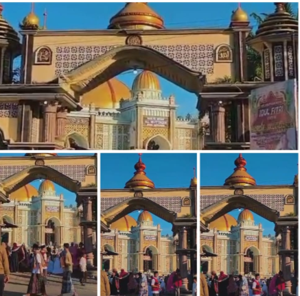 Bhabinkamtibmas Polsek Srono Laksanakan Pengamanan Sholat Idul Fitri di Masjid Besar Al Muttaqin Srono