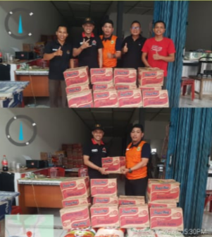 Fransiskus Dedy, SE Serahkan Bantuan untuk Korban Kebakaran di Pasar Sosok