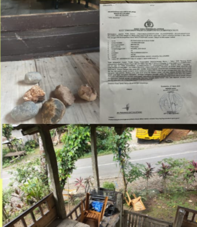 PEMILIK RUMAH DI KAJANG YANG SEDAN SAKIT DI LEMPARI BATU DI MALAM HARI