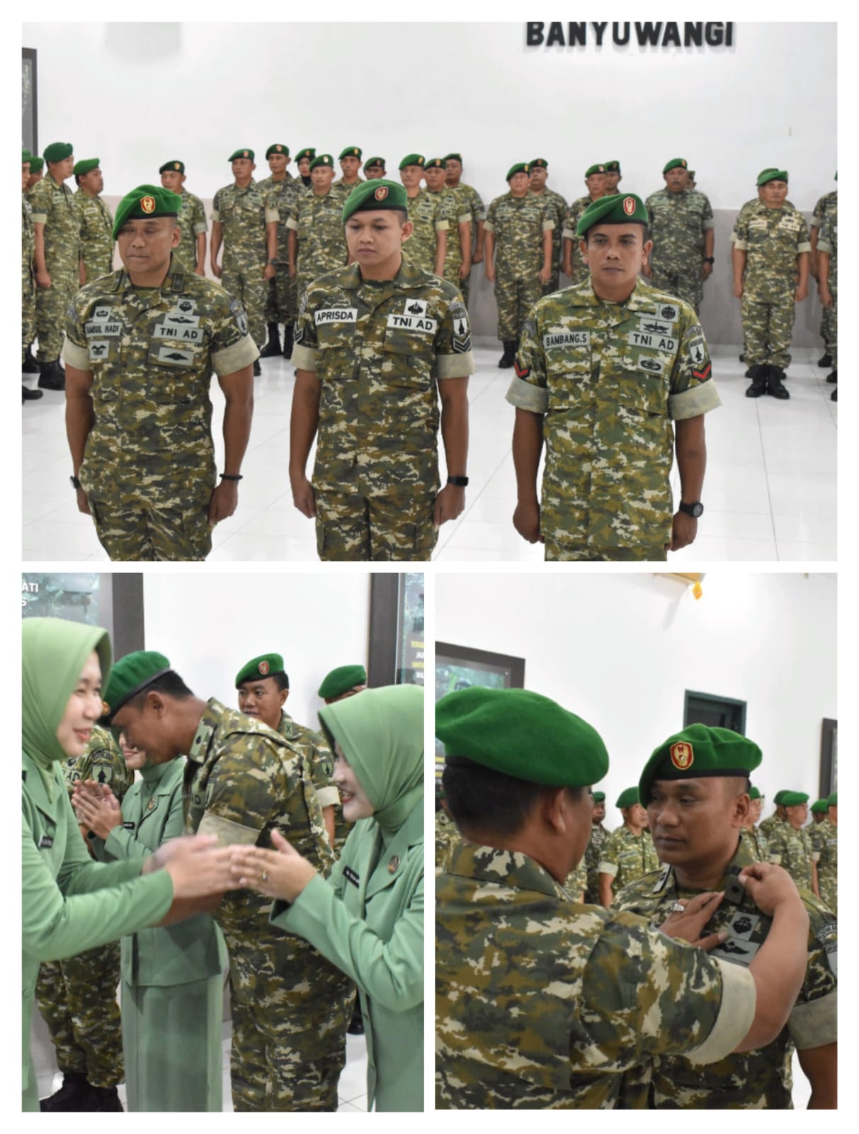 Dari Dedikasi ke Kehormatan: Detik-Detik Haru Kenaikan Pangkat Prajurit Kodim 0825/Banyuwangi yang Bikin Bangga