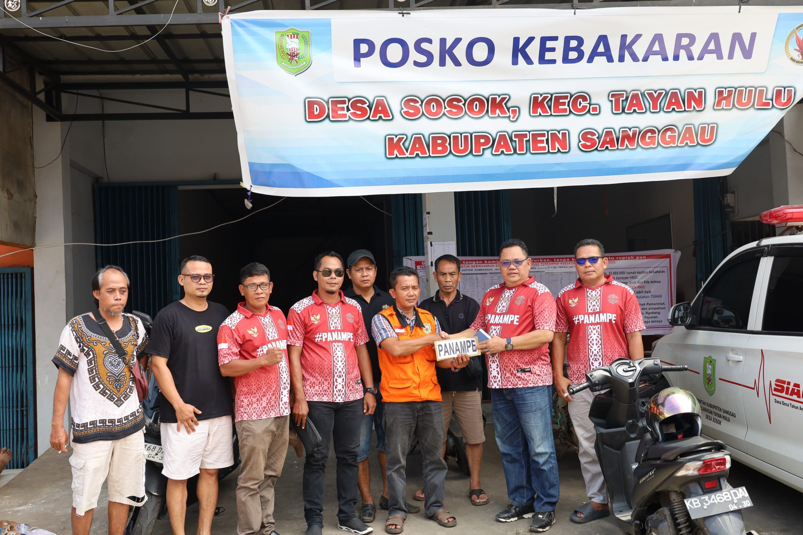 KELUARGA BESAR PANAMPE PEDULI KORBAN KEBAKARAN PASAR SOSOK