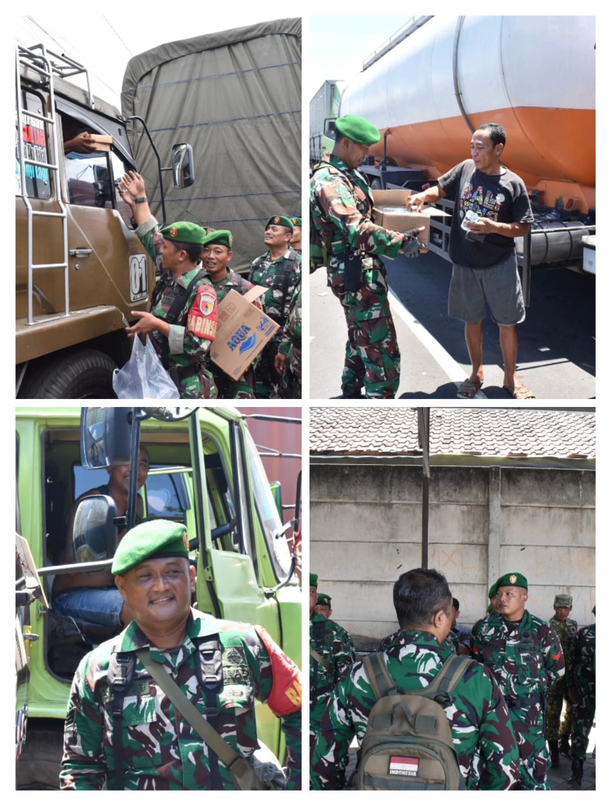 Di Tengah Padatnya Arus Balik, Aksi Humanis TNI Ini Bikin Haru: Sopir Disambut Makanan dan Kepedulian