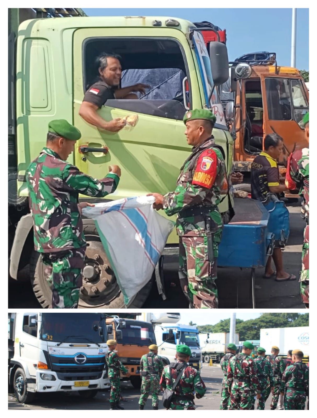 Sopir Truk Dapat Kejutan Pagi, Babinsa Kalipuro Turun Bagikan Bantuan”
