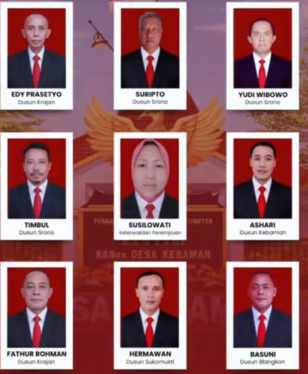 Selamat Dan Sukses Atas Terpilih 9;DPD Desa Kebaman Srono Tahun 2026 Dan 2034 .