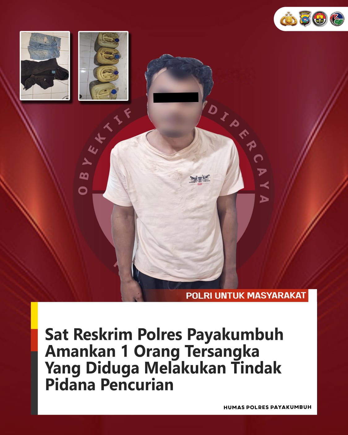 Terekam CCTV, Pencuri Solar di Payakumbuh Berhasil Diringkus
