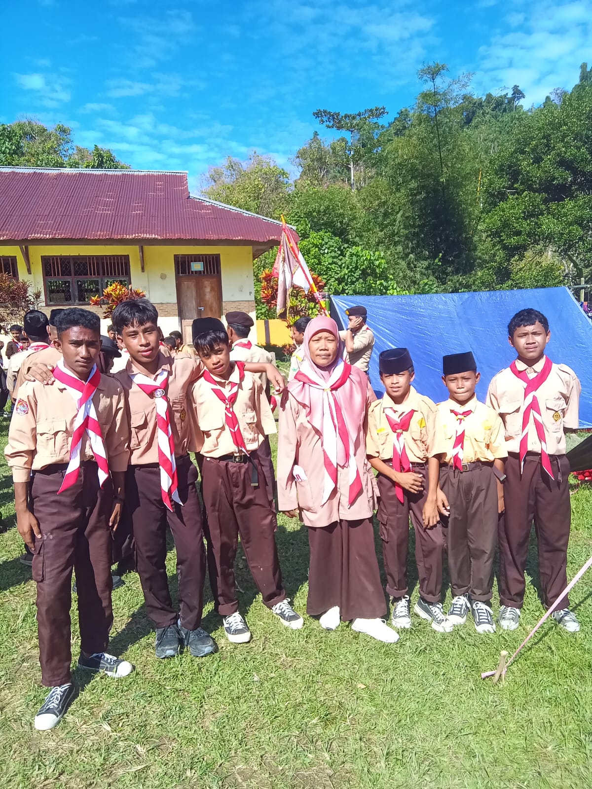 MTs Ibnu Rasid Bori Ikut Jambore Tingkat Kabupaten Halmahera Selatan