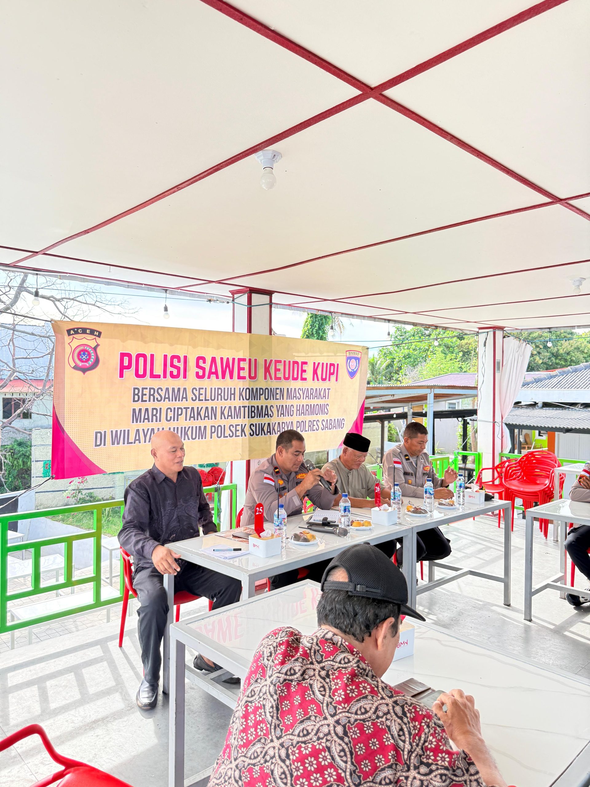Polsek Sukakarya Gelar “Saweu Keudee Kupi” Perkuat Sinergi dengan Masyarakat
