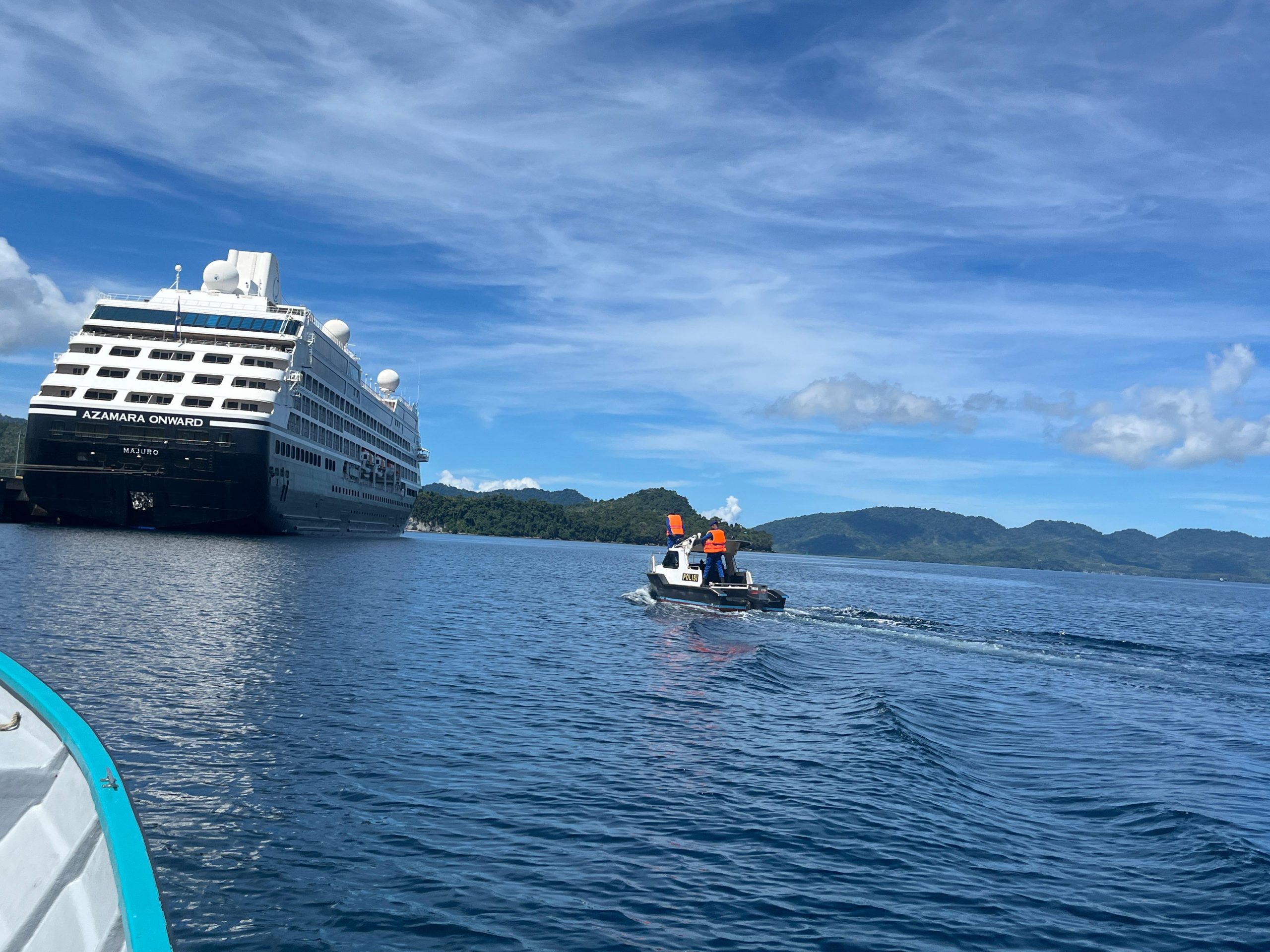 Polres Sabang Berikan Pengamanan Maksimal bagi Wisatawan Kapal Pesiar MS. Azamara Onward