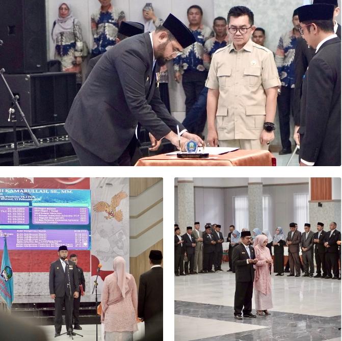 Bupati Bassam Kasuba melantik DR.Abdillah Kamarullah, S.E., M.M., sebagai Sekda definitif