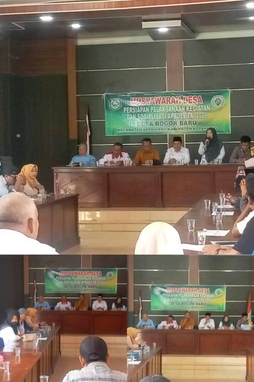 Musyawarah Desa Bogor Baru Bahas APBDes 2026, Titik Nol Kegiatan Ditetapkan