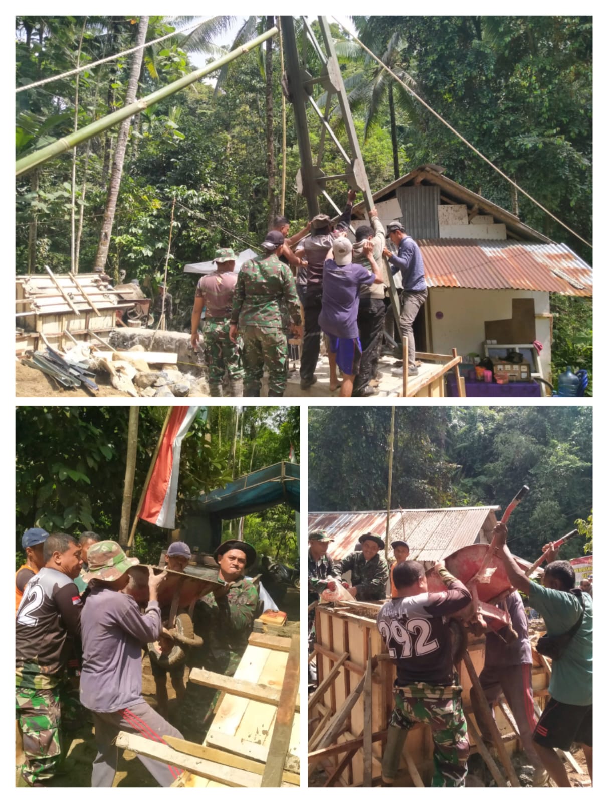 Dua Puluh Hari Tanpa Henti: Prajurit Koramil Songgon Paksa Sungai Binau Tunduk, Jembatan Perintis Garuda Tahap III Kian Menjulang