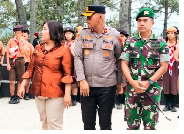 Bupati Humbahas Hadiri Penutupan Kemah dan Seleksi Peserta Jambore Daerah XI di Sipinsur
