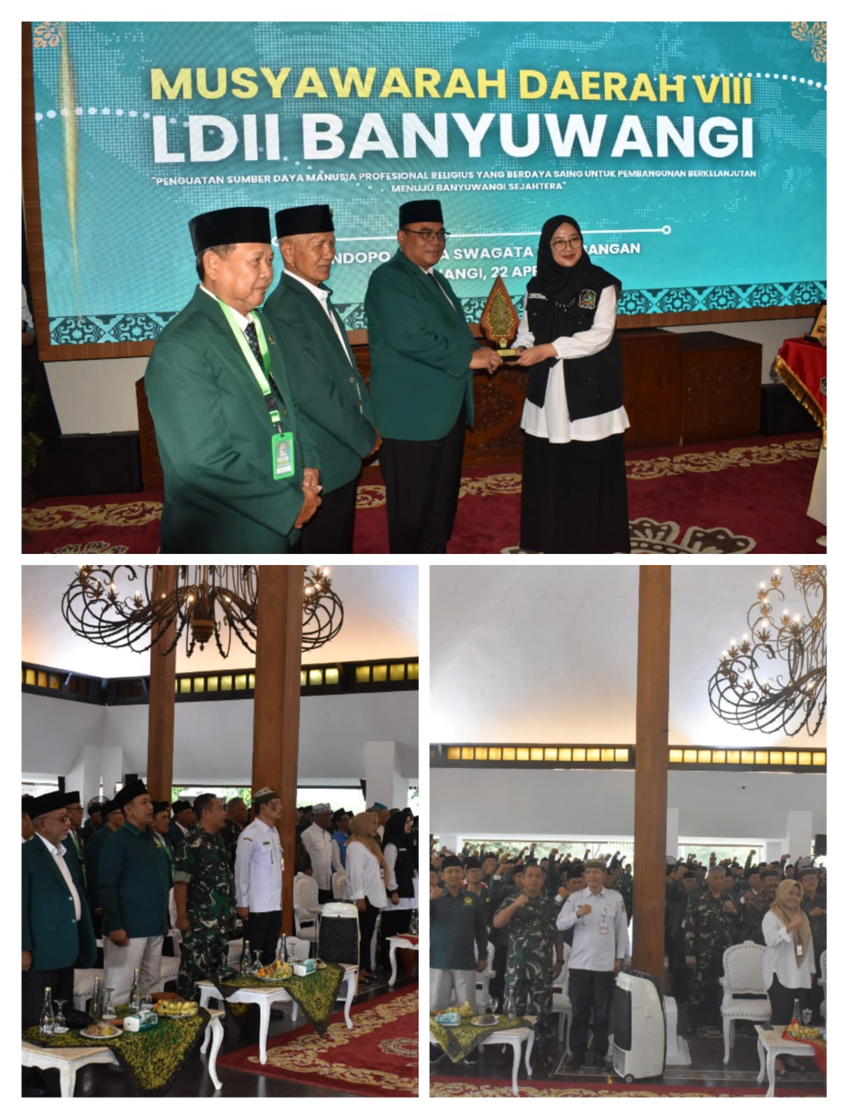 Kasdim 0825/Banyuwangi Hadiri Opening Ceremoni Musda VIII LDII, Dari Pendopo Blambangan Menggema Semangat Kebersamaan