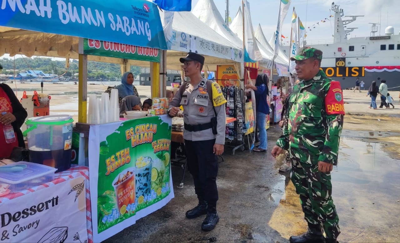 Festival Gampong Kuta Barat Meriah, Babinsa dan Bhabinkamtibmas Turun Langsung Lakukan Monitoring