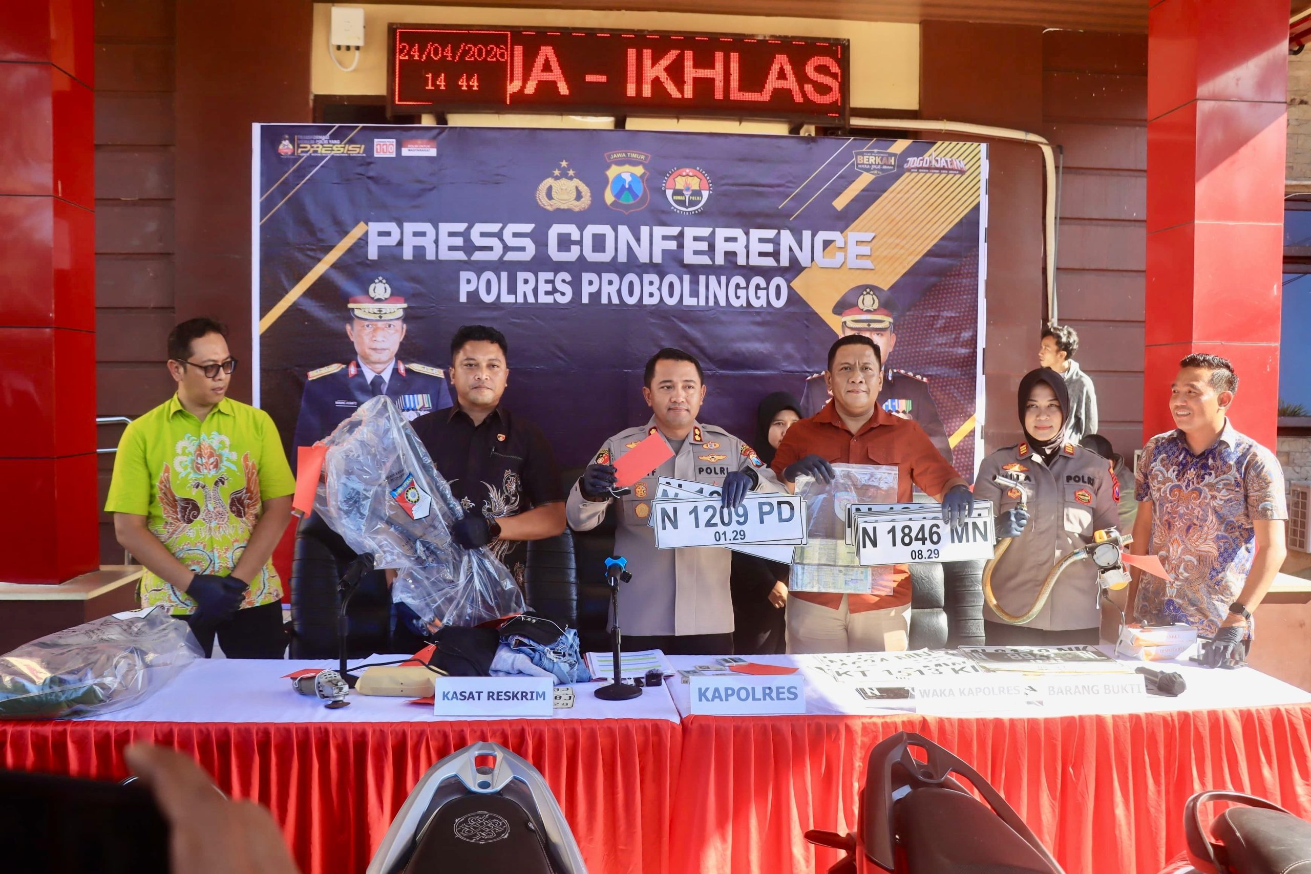 Polres Probolinggo Amankan Tujuh Tersangka Curas dan Curanmor*