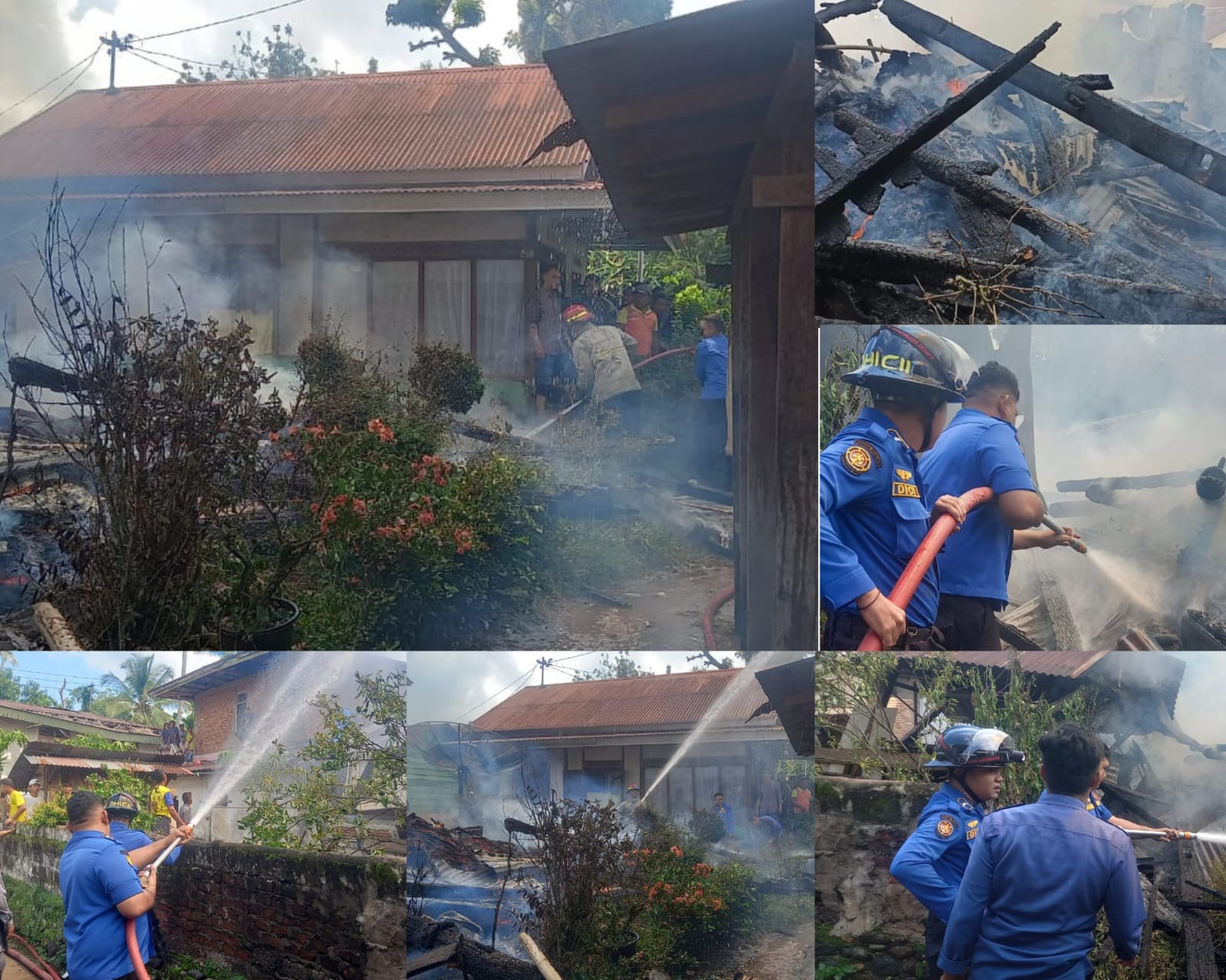 Dua Rumah Gadang di Lima Puluh Kota Terbakar, Kerugian Ditaksir Rp300 Juta