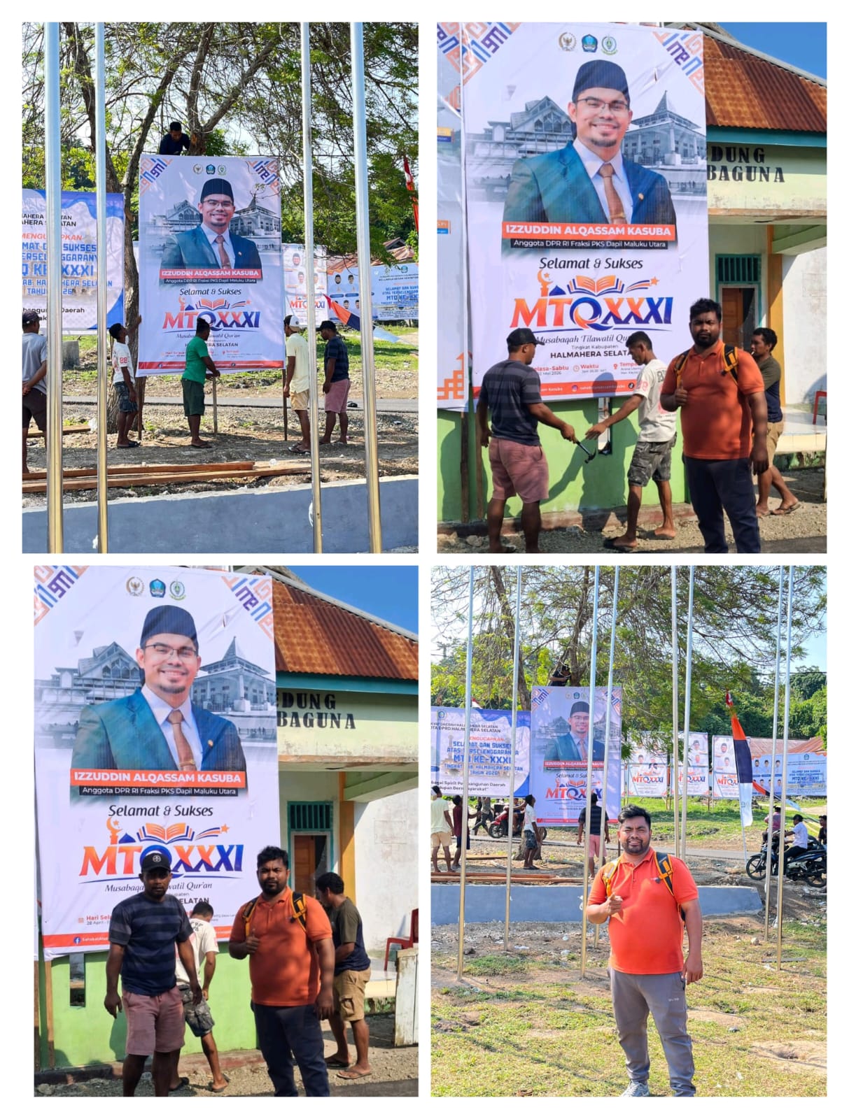 Anggota DPR RI Izzuddin AlQassam Kasuba mengucapkan selamat atas pelaksanaan MTQ XXXI Kabupaten Halmahera Selatan Tahun 2026 yang diselenggarakan di Desa Laromabati, Kecamatan Kayoa Utara.