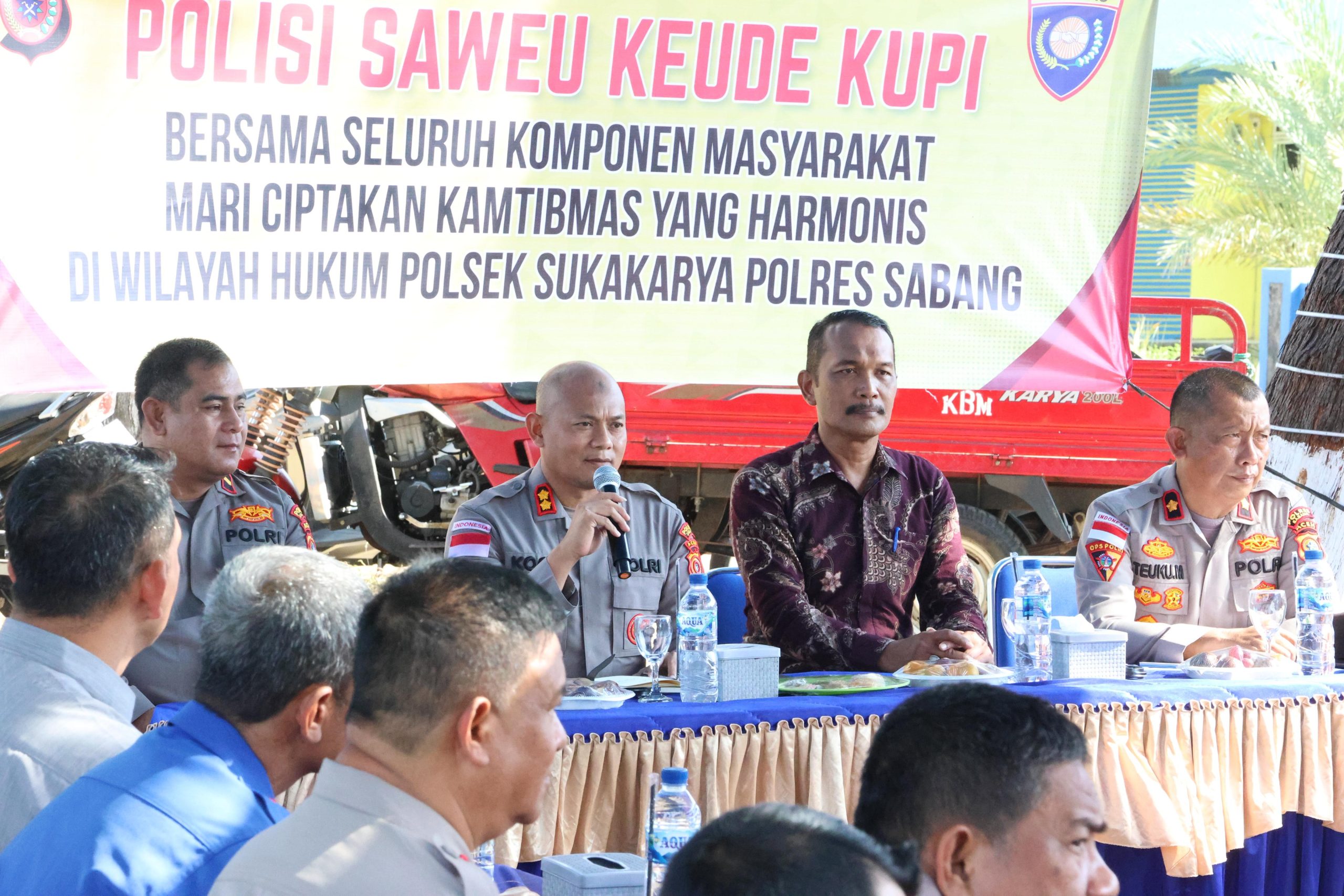 Saweu Keude Kupi, Kapolres Sabang Serap Aspirasi Warga Gampong Kuta Barat