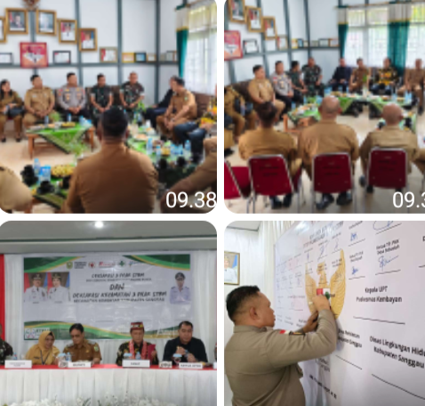 Kembayan Cetak Sejarah, Tiga Desa dan Kecamatan Resmi Deklarasikan 3 Pilar STBM