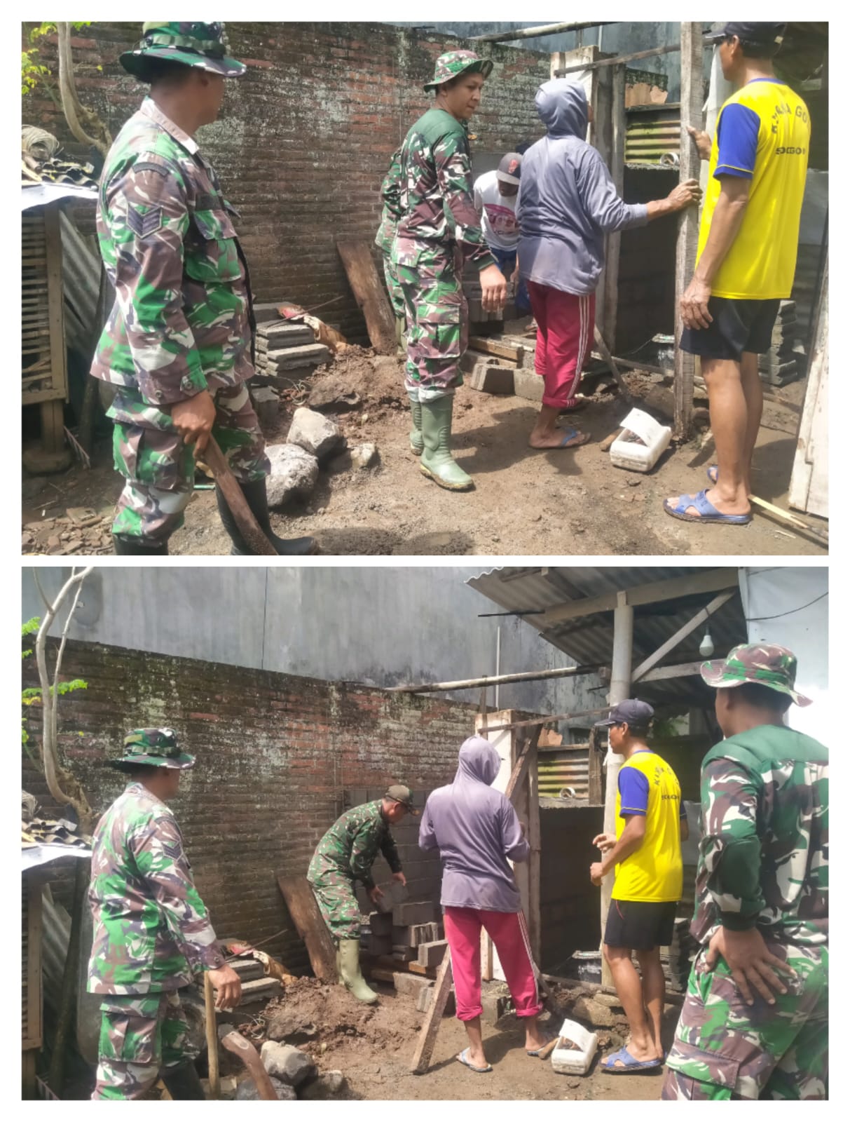 Komandan Turun Tangan Langsung, TNI Bangun Sanitasi untuk Rakyat di Pelosok Songgon
