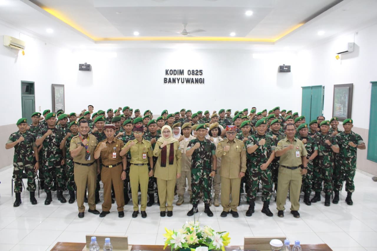 Perkuat Sinergi, Bupati Banyuwangi Kunjungan di Makodim 0825/Banyuwangi