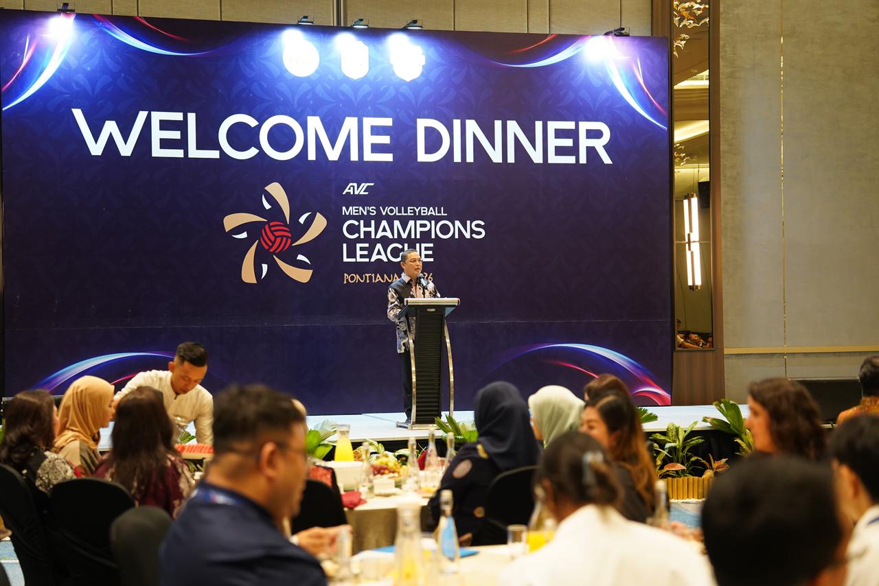 Sambut Kejuaraan Voli Asia, Kapolda Kalbar Hadiri Welcome Dinner AVC Men’s Volleyball Champions League 2026