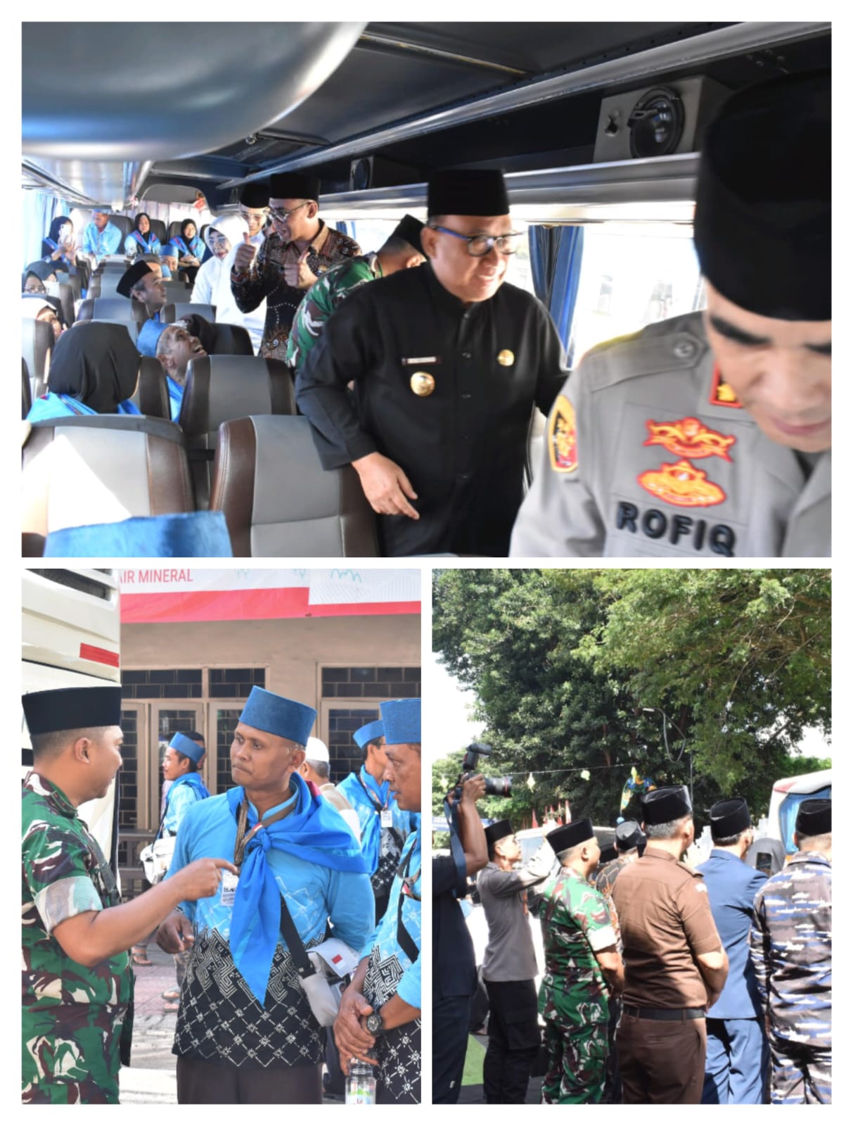 Dandim 0825/Banyuwangi Hadiri Pemberangkatan Jemaah Haji Banyuwangi, Suasana Haru Warnai Pelepasan Ribuan Calon Tamu Allah