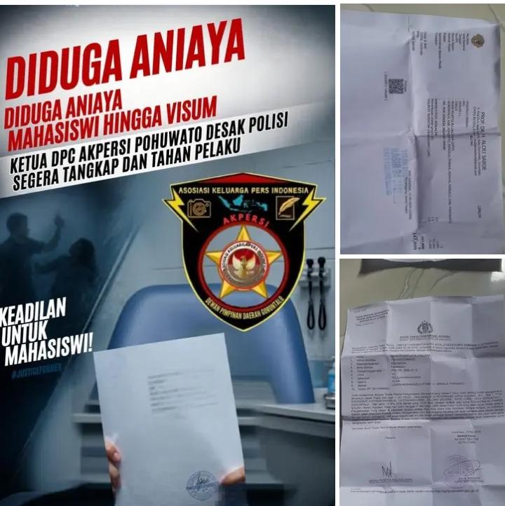 Diduga Mahasiswi Hingga Visum Akpersi Desak Polisi Bertindak Tegas Segera Tangkap Pelaku