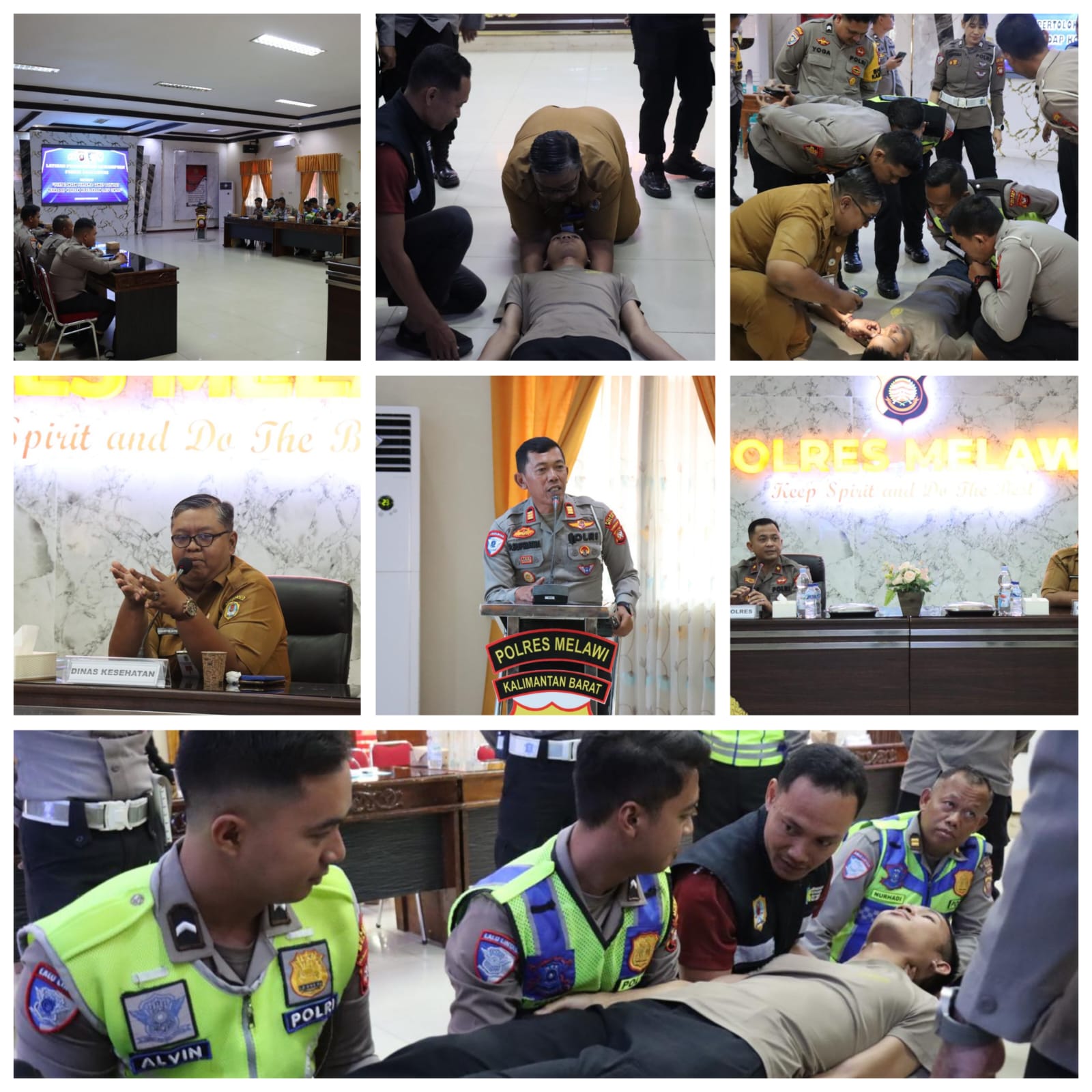Polres Melawi Gelar Pelatihan Pertolongan Pertama Pada Korban Kecelakaan*