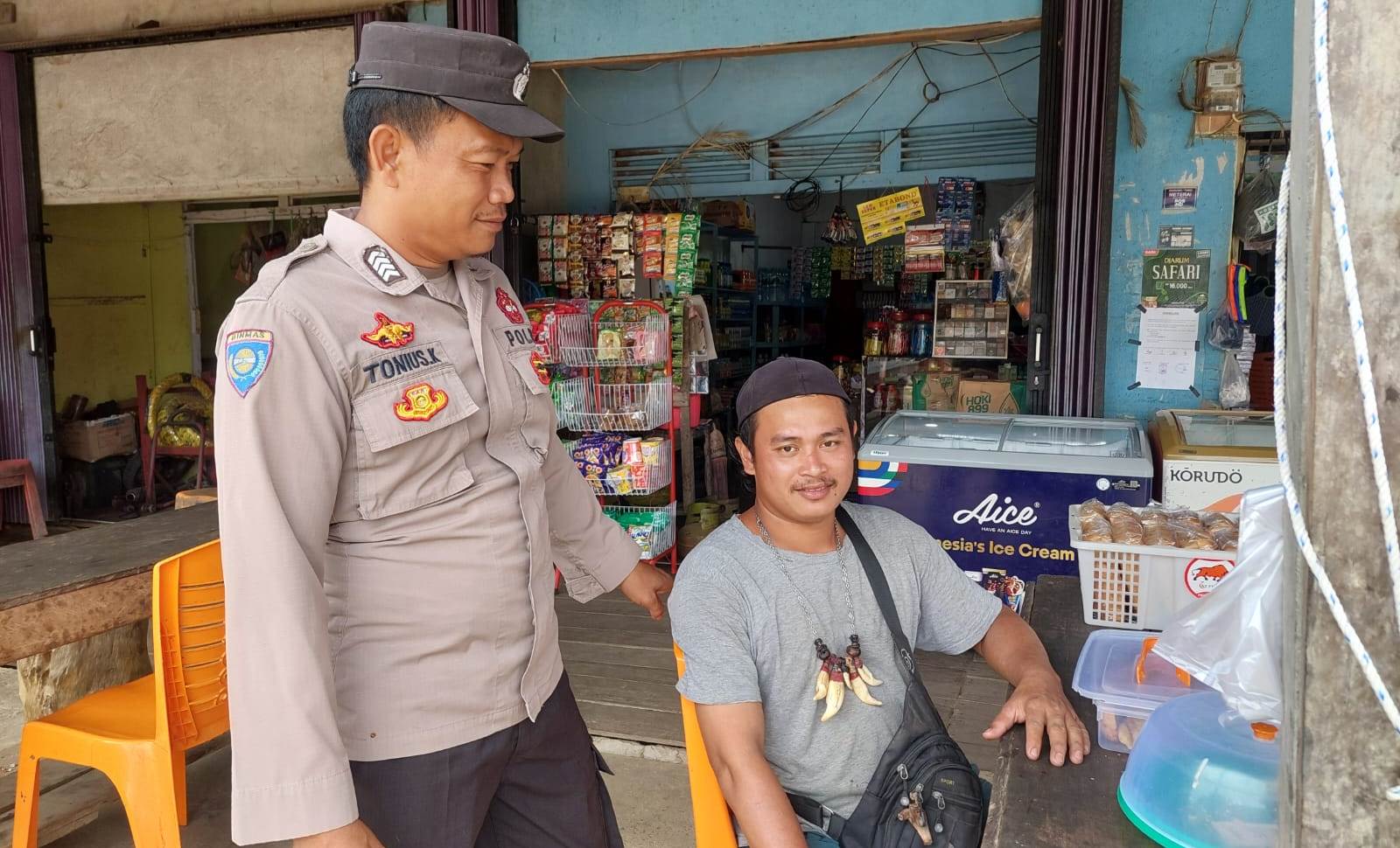 Kehadiran Polisi di Tengah Masyarakat Jaga Stabilitas Kamtibmas di Noyan