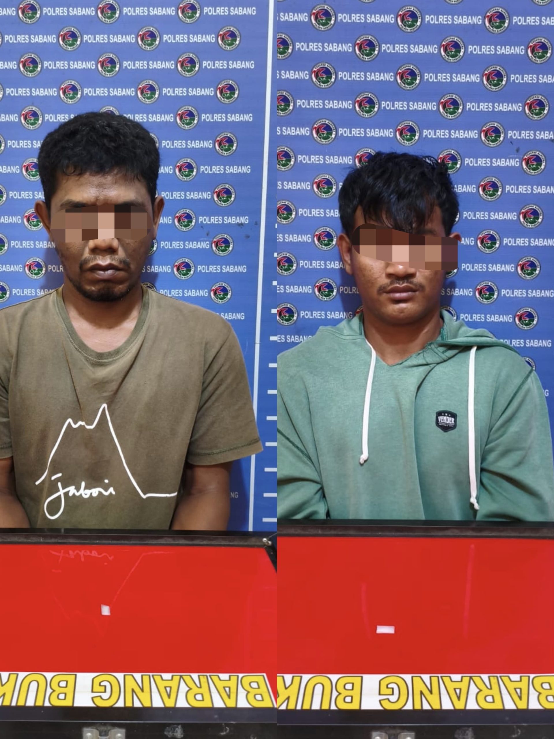 Sat Resnarkoba Polres Sabang Amankan Dua Pria Pelaku Narkoba