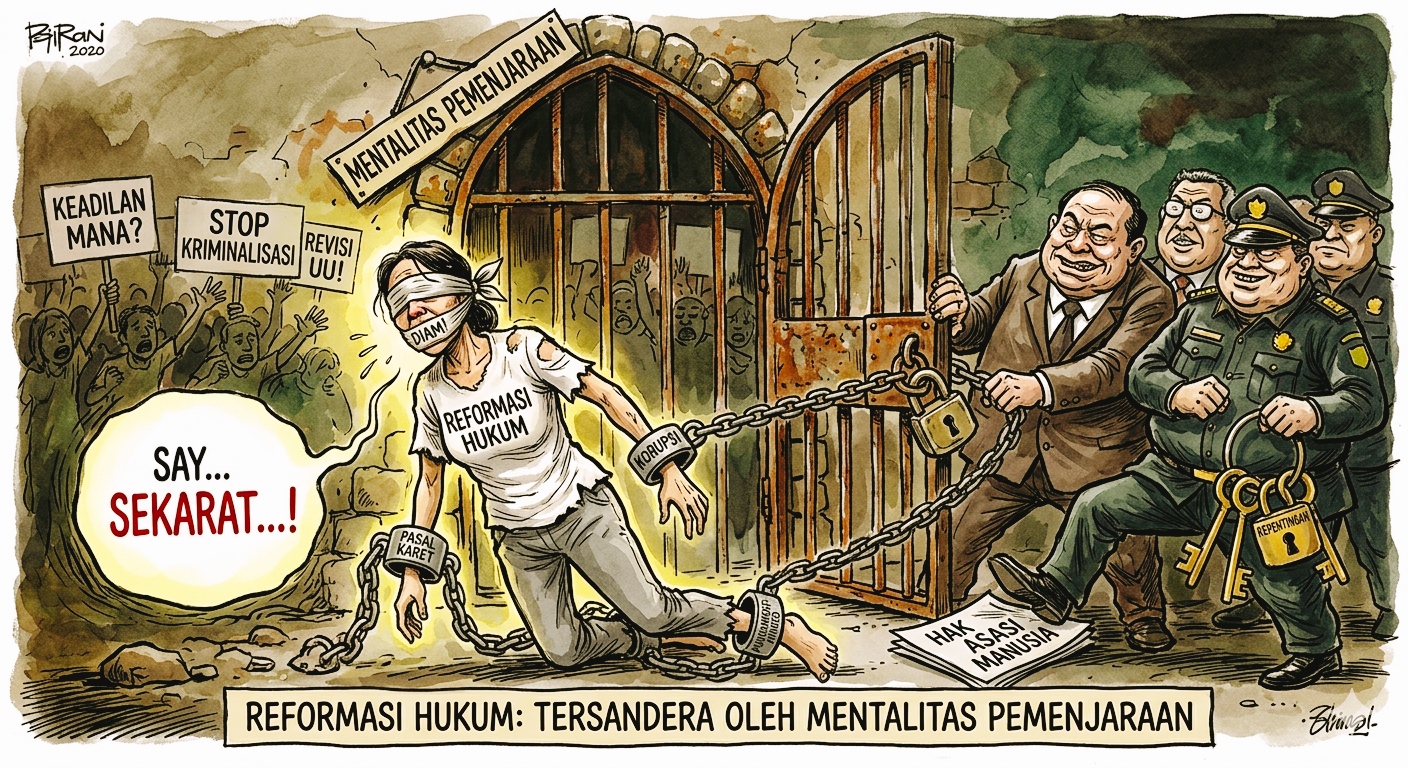 Reformasi Hukum Yang Sekarat Tersandera Mentalitas Pemenjaraan*