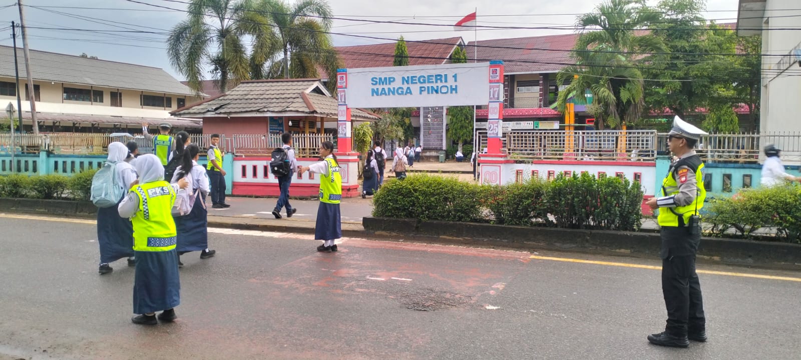 Satlantas Polres Melawi Gelar Ploting Poin Pagi, Tingkatkan Ketertiban Berlalu Lintas di Nanga Pinoh