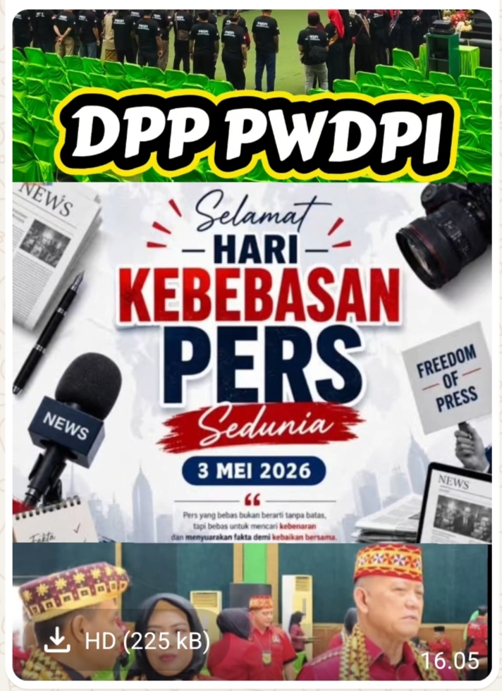 Peringati Hari Pers Sedunia, Ketum PWDPI : Wartawan Harus Profesional dan Jadi Penggerak Ekonomi