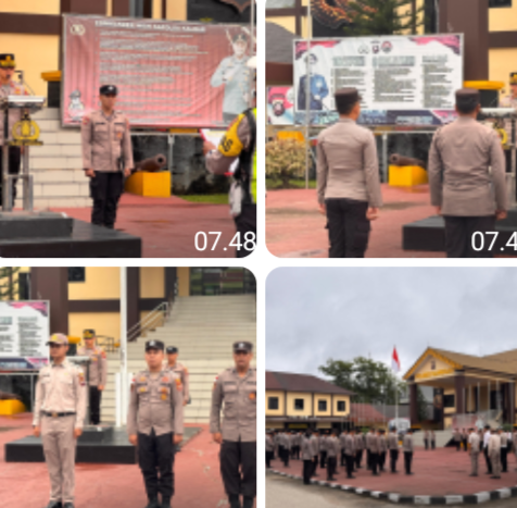Wakapolres Sanggau Tekankan Disiplin dan Kesiapsiagaan dalam Apel Pagi Personel
