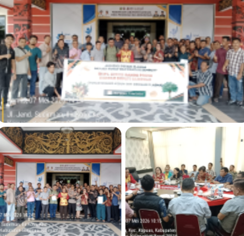 PETANI PLASMA KEBUN GANDA PRIMA ( PT.KGP) AUDENSI KE KANTOR BUPATI SANGGAU.