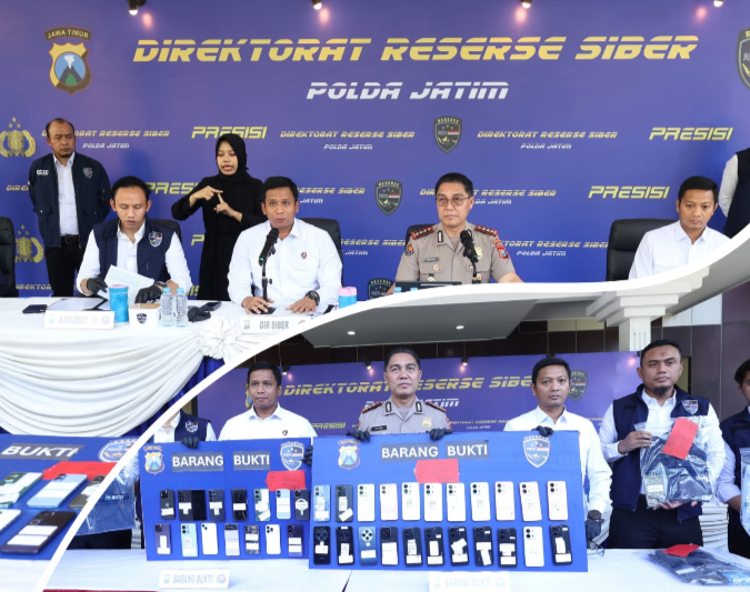 Polda Jatim Bongkar Sindikat Penipuan Online Modus Jual Beli Mobil, 11 Tersangka Diamankan*