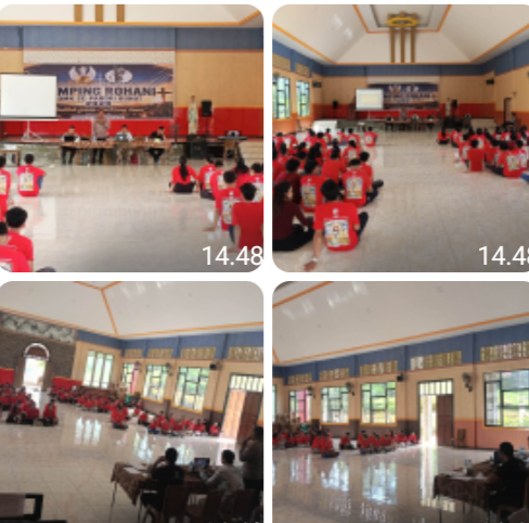 Kasat Binmas Polres Sanggau Bekali Peserta Camping Rohani dengan Edukasi Bahaya Narkoba dan Kesadaran Kamtibmas
