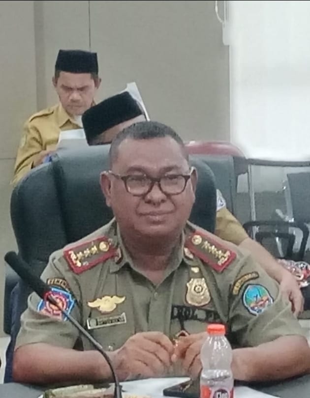 Rustam salmon,Kasat Satpol PP Halsel Siapkan 80 Personel Amankan HUT Halmahera Selatan ke-23