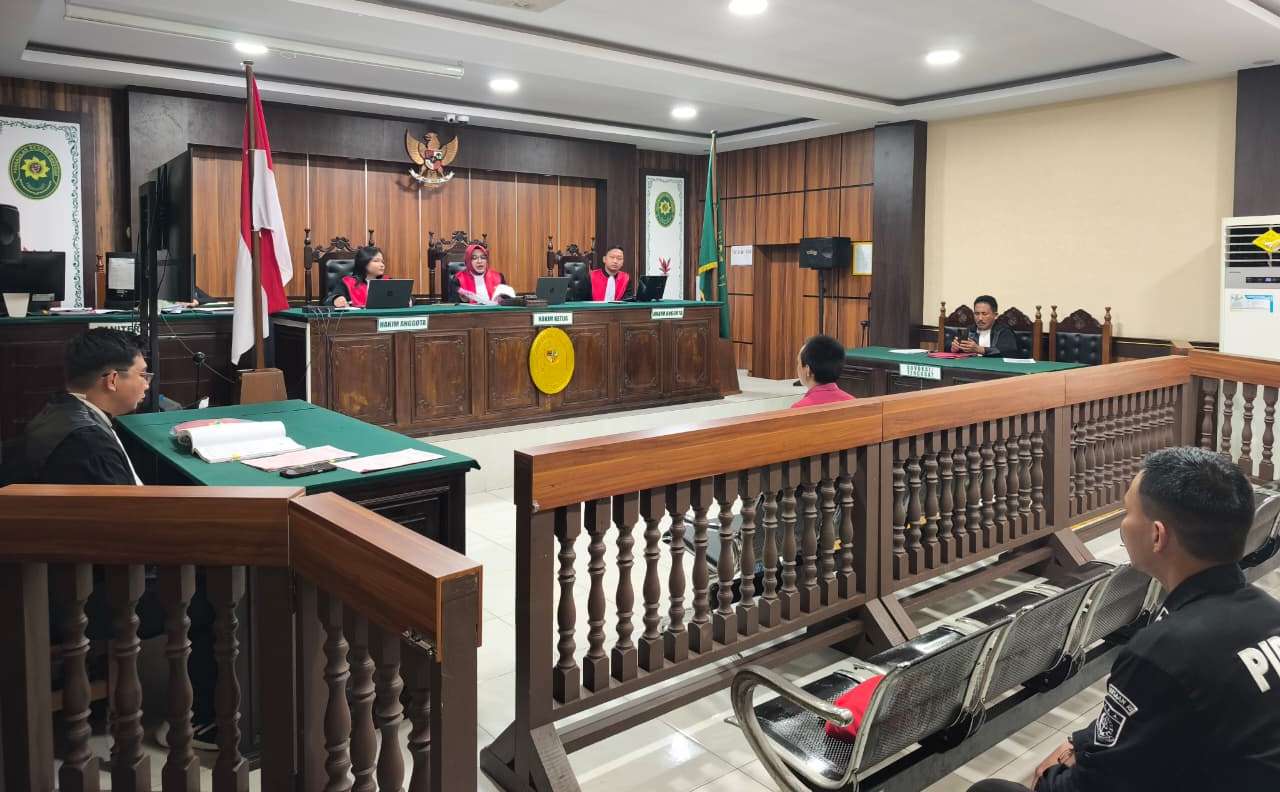 Polres Sanggau Kawal Sidang Perkara Pidana Terdakwa WF di Pengadilan Negeri Sanggau