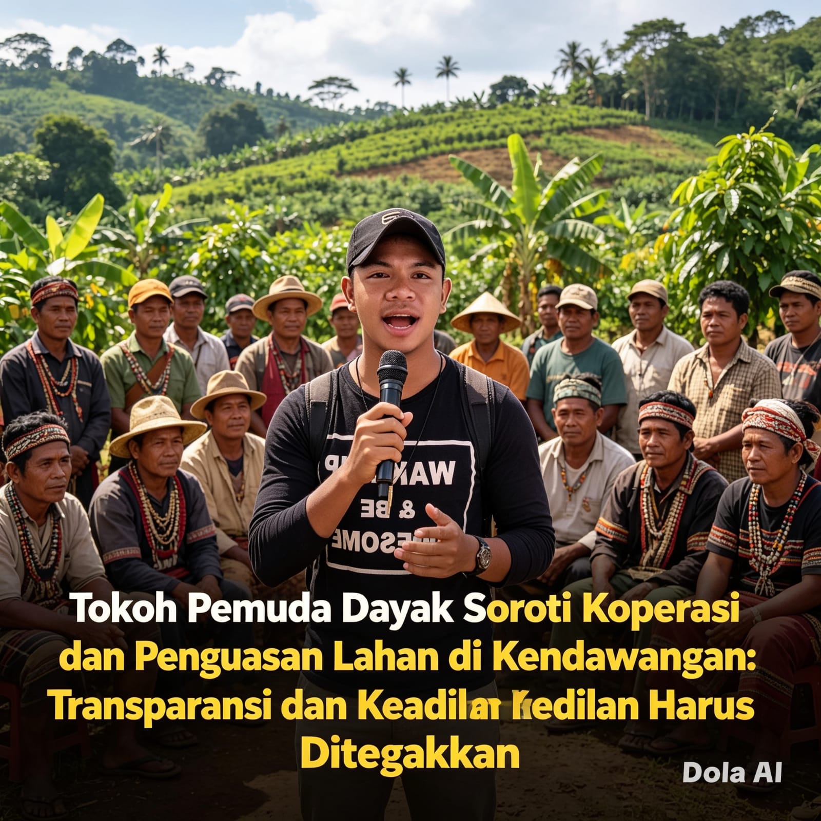 Tokoh Pemuda Dayak Soroti Koperasi dan Penguasaan Lahan di Kendawangan: Transparansi dan Keadilan Harus Ditegakkan