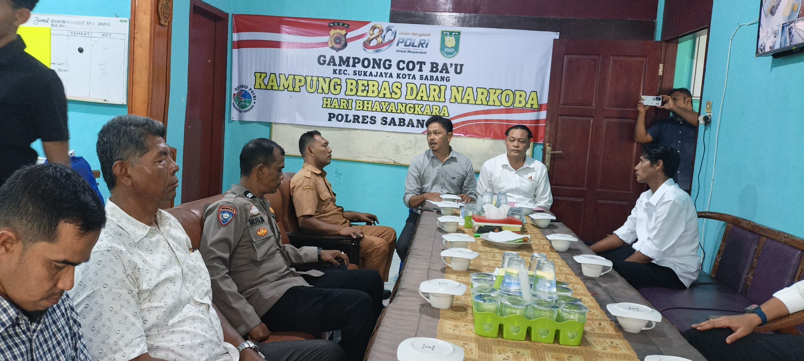 Polres Sabang Gelar Program Kampung Bebas dari Narkoba di Gampong Cot Ba’u